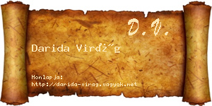 Darida Virág névjegykártya
